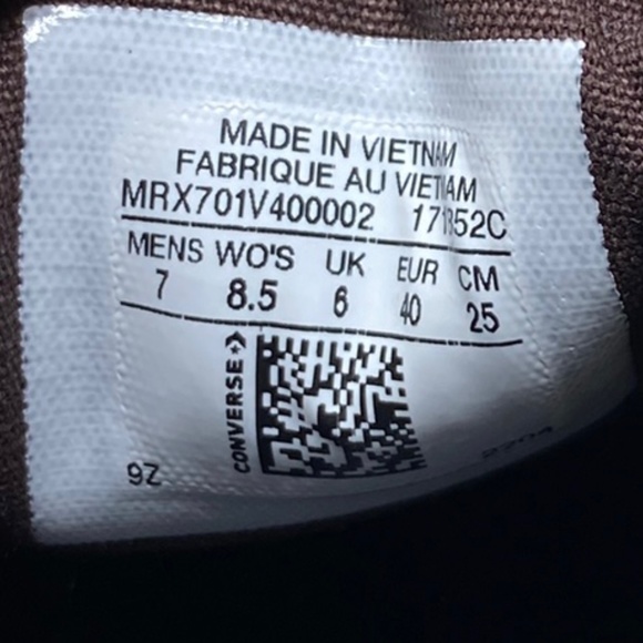 Converse Classic Slip On Low Top Canvas Brown Women's Sneakers Custom 171852C-BR - Picture 9 of 10